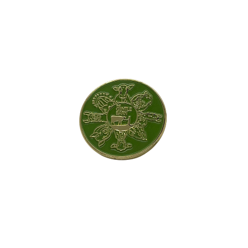 Gentle Barn Round Animal Logo Pin
