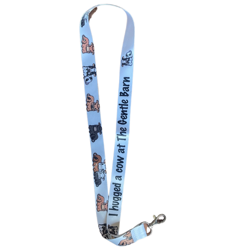 I Hugged a Cow at the Gentle Barn Lanyard