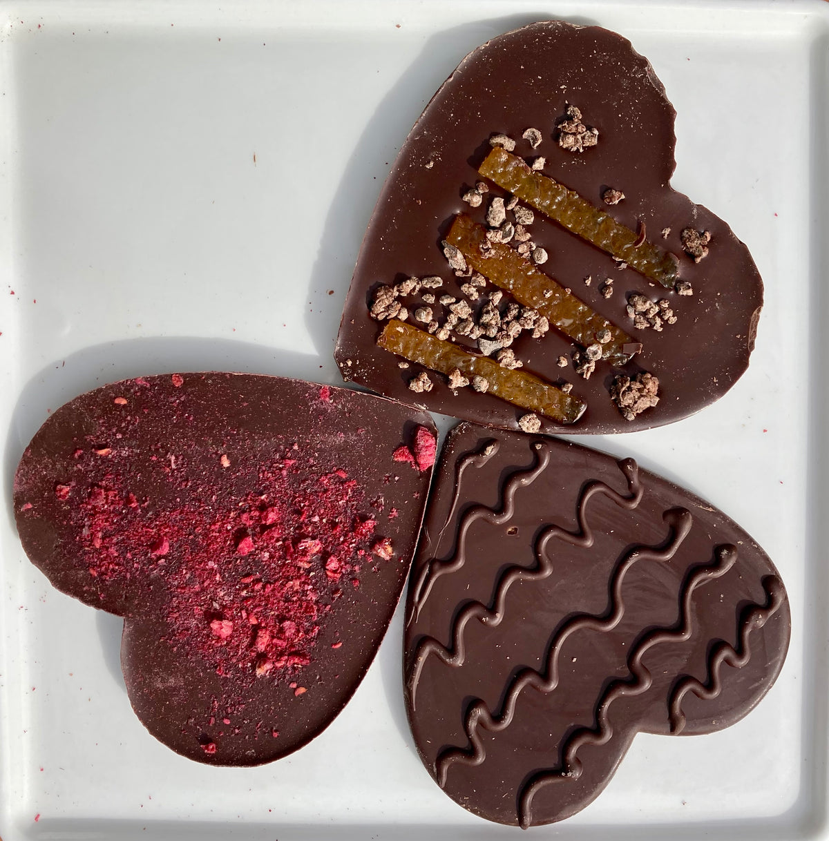 Heart Shaped Artisan Chocolate Bars