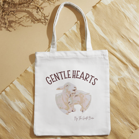 Gentle Hearts Canvas Tote Bag