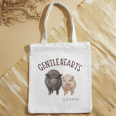 Gentle Hearts Canvas Tote Bag