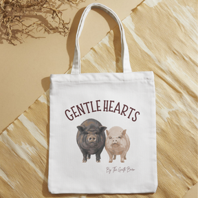 Gentle Hearts Canvas Tote Bag