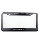 License Plate Frame - Black Aluminum