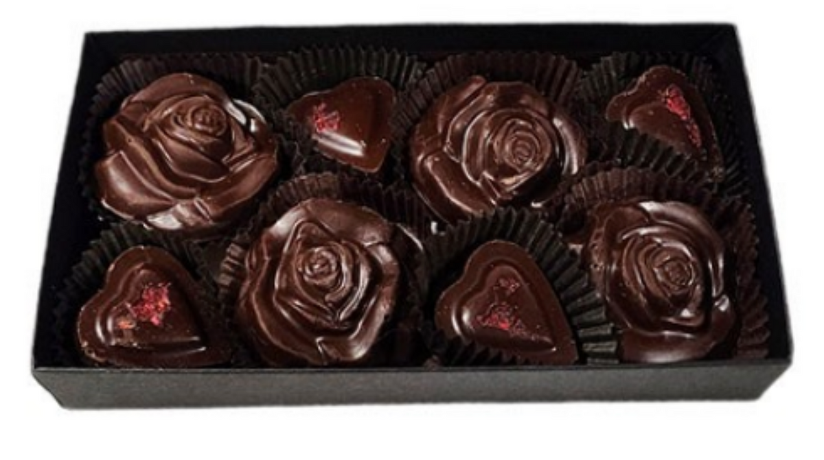 Mother's Day Chocolate Hearts & Roses Gift Box