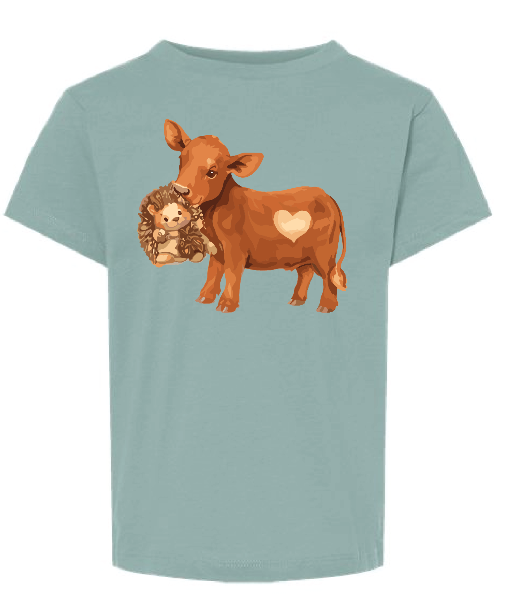 Gentle John Lewis Tee Toddler Tee-Dusty Blue