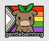 GB Pride pin cow