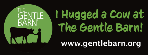 "I hugged a Cow at the Gentle Barn"- Bumper Sticker