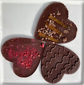 Heart Shaped Artisan Chocolate Bars Trio